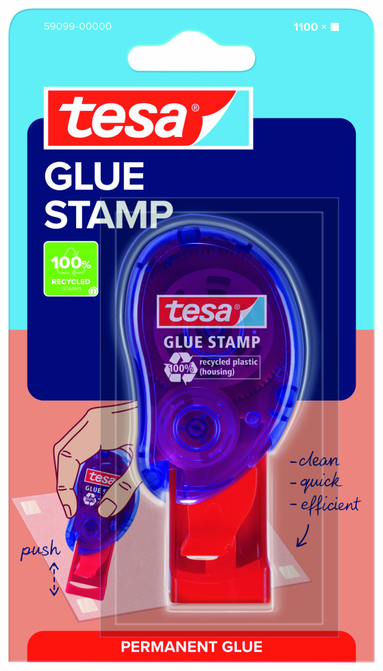 Tesa Klebestempel ecoLogo® Permanent 8,4mm x 8,4mm - Image 3