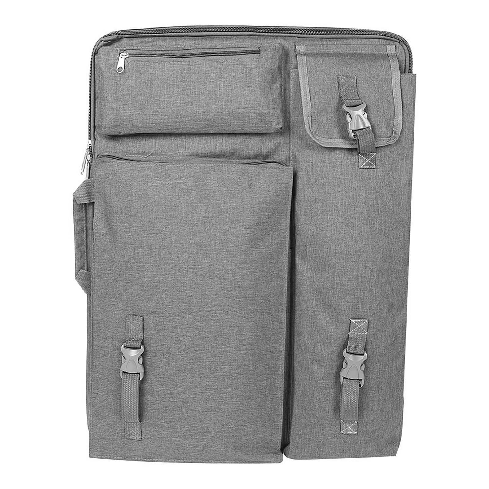 Sac de transport imperméable grand format pour planche à dessin 4K, toile résistante, bretelle mousse anti-choc, gris