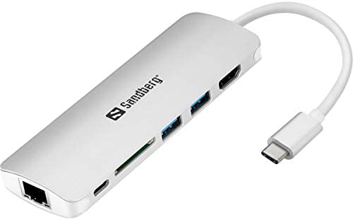Sandberg 136-18 USB-C-Dockingstation HDMI LAN SD USB 100W - Bild 6