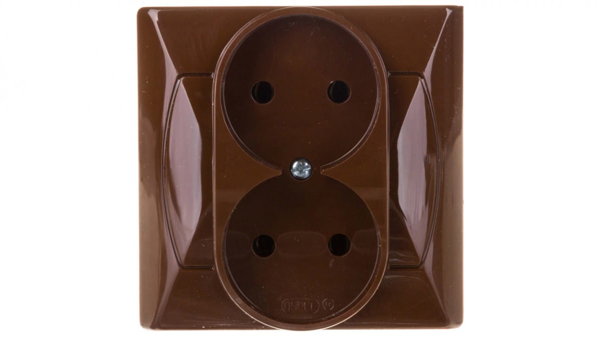Oem Braun Akzent Doppelsteckdose B/U Gp-2A/24