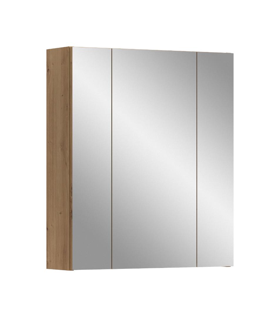 Ice Spiegelschrank Bad Eiche Dekor.