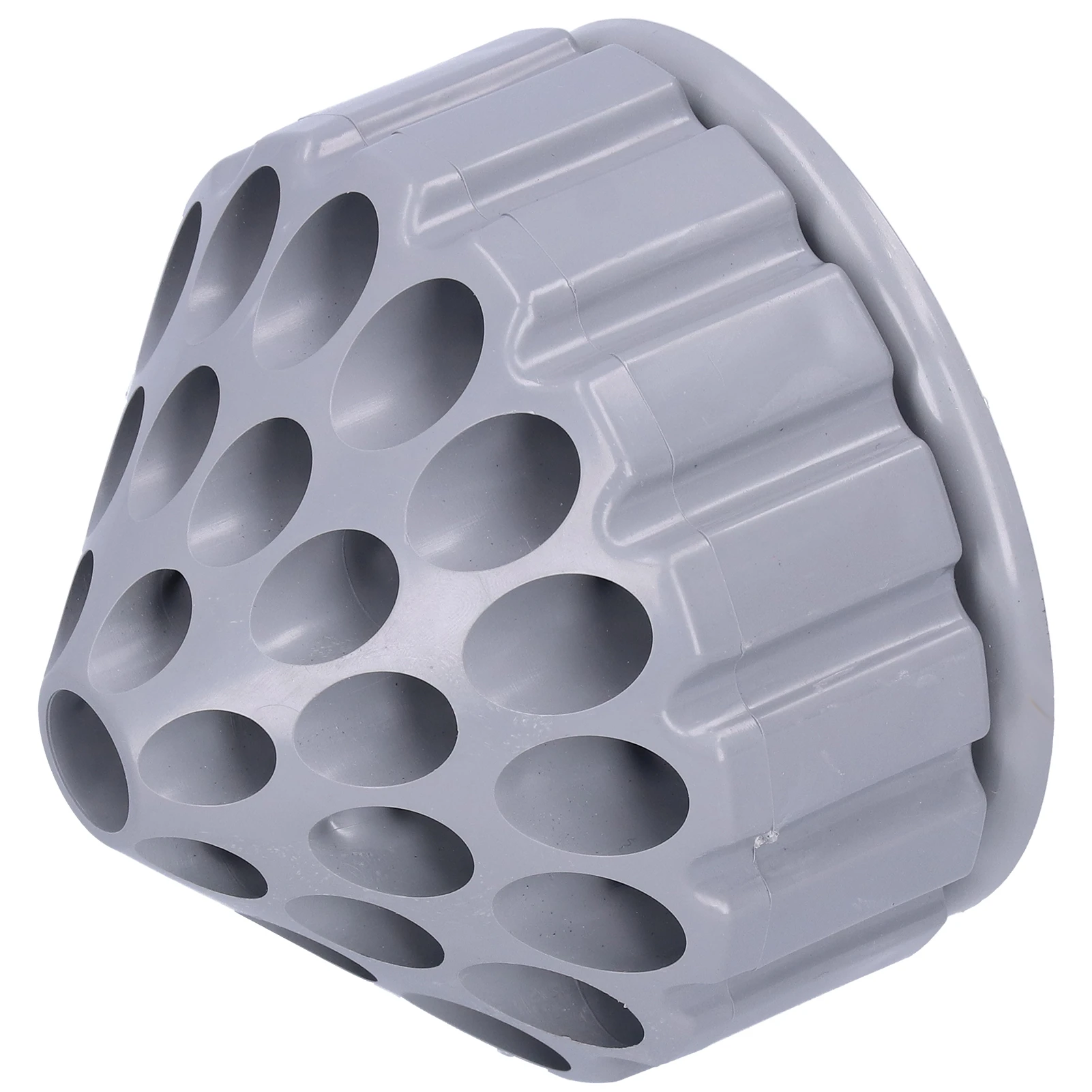 Porte-forets rotatif en plastique, trous de drainage, 360°, gris, 1 pièce