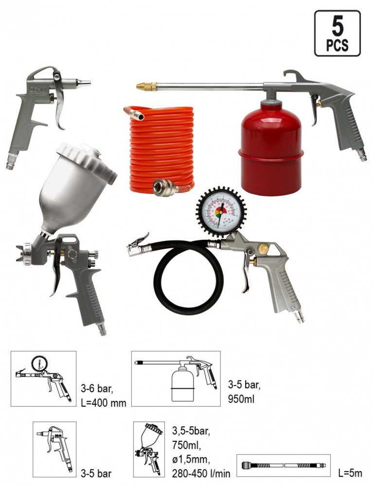 Für YATO NARZ�DZIA 81638 PAINT KIT 5CZ. FROM ZB. GRN. - Image 2