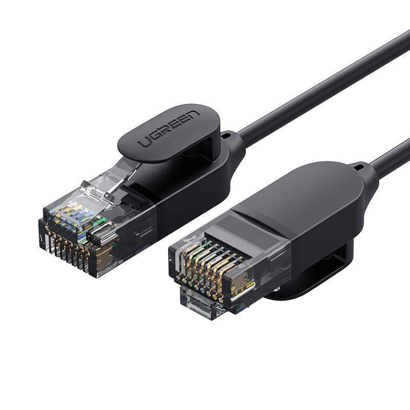 Ugreen Nw122 Ethernet Rj45 Netzwerkkabel, Cat.6a, Utp, 1,5 M (Schwarz)