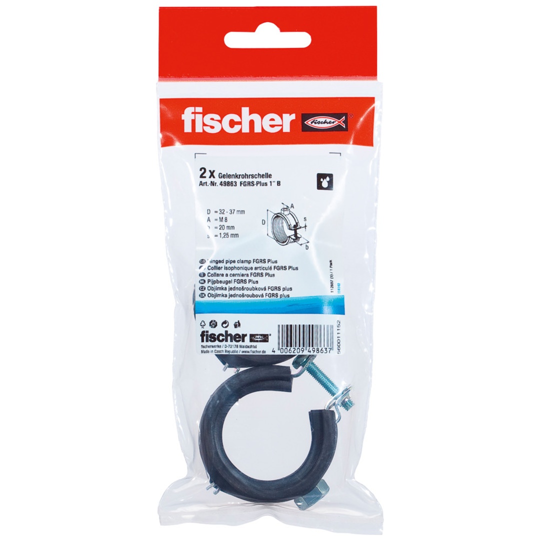 Fischer - Gelenkrohrschelle Fgrs Plus 1 B Sb-sanitär-montagetechnik