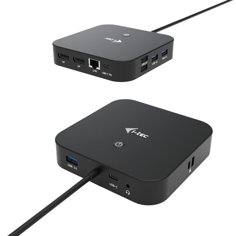 i-tec USB-C Dual Display Docking Station [2x USB-C, 3x USB 3.0, 2x USB 2.0, 1x LAN, 2x DP, 1x Audio] - Bild 8