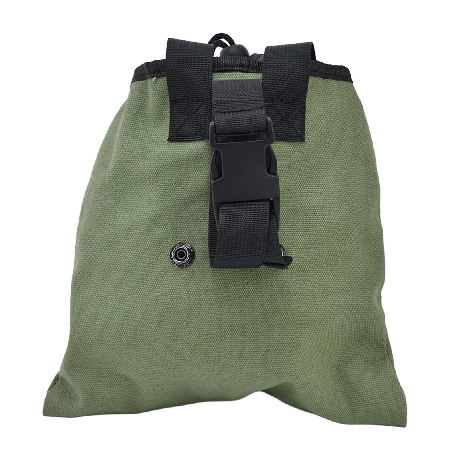 Sac de cueillette de ceinture en toile, 72 g, pliable, vert militaire