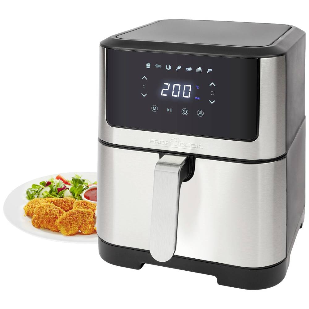 Profi Cook PC-FR 1269 H Heißluftfritteuse 8 l, 1800 Watt, Silber