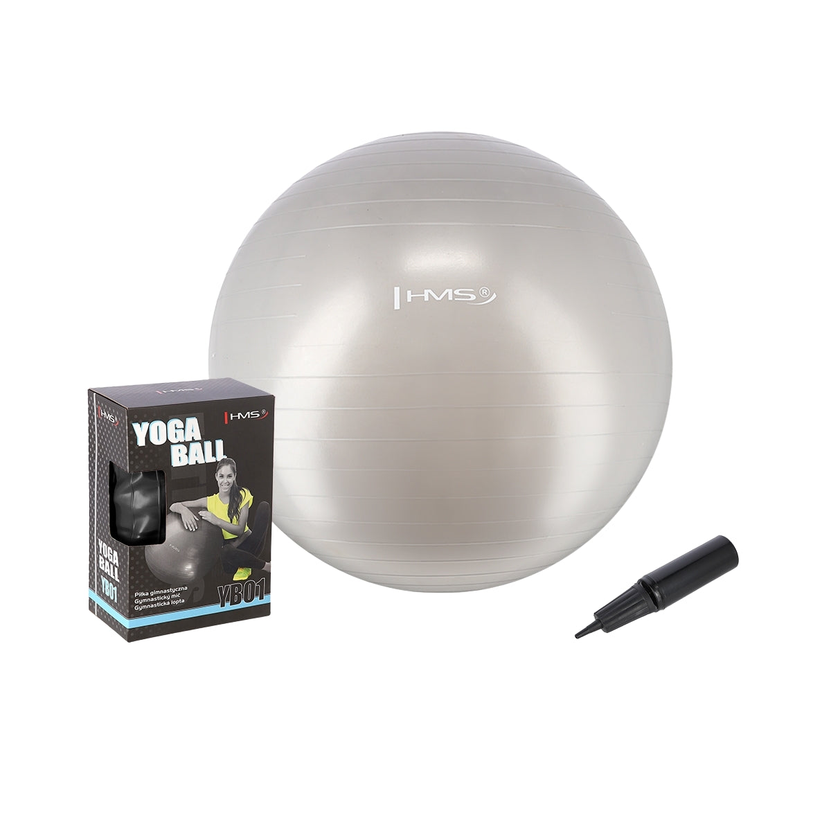Northix Grau 65 Cm Er Gymnastikball - Platzsicher, Rutschfest