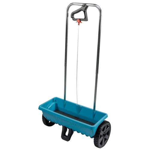 Gardena Blau - Streuwagen L Handstreuwagen Düngerstreuer Salzstreuer Saatgutstreuer