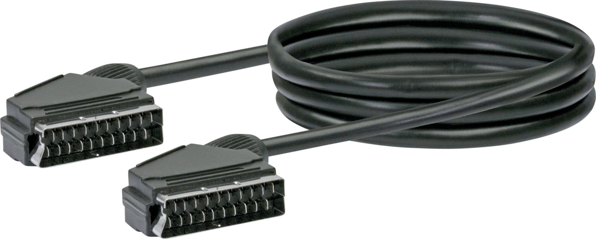 Schwaiger Scart Anschlusskabel (Ø 6,8mm) SCA7120 053 schwarz, 1,5m, 1x Scart / 1x Scart - Image 2