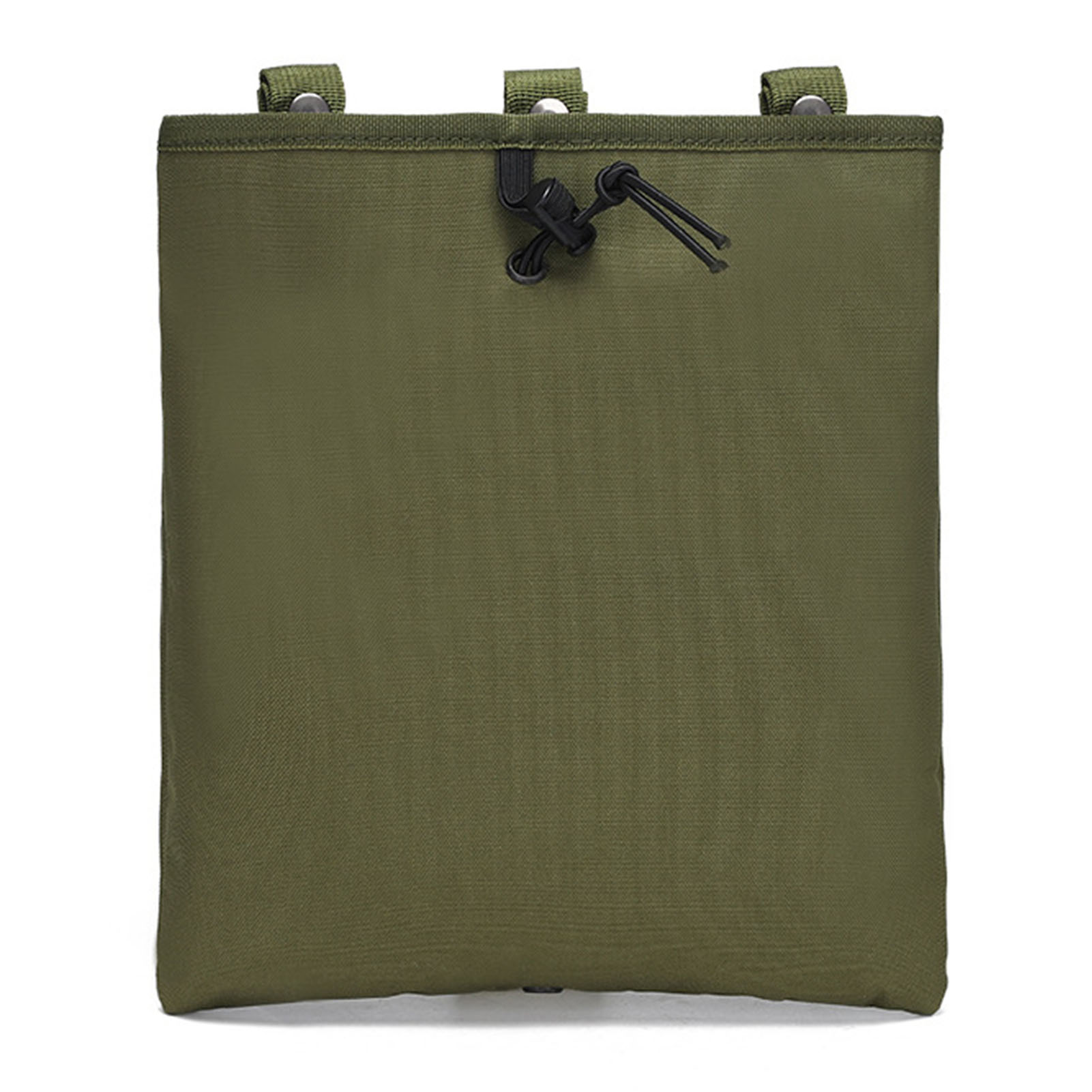 Sac de récupération Molle à cordon en tissu Oxford imperméable, vert olive