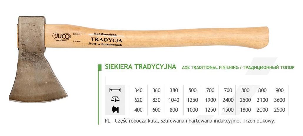 Jucon , Axt + Beil, Traditional Siekiera 2.0 Kg - Bild 4