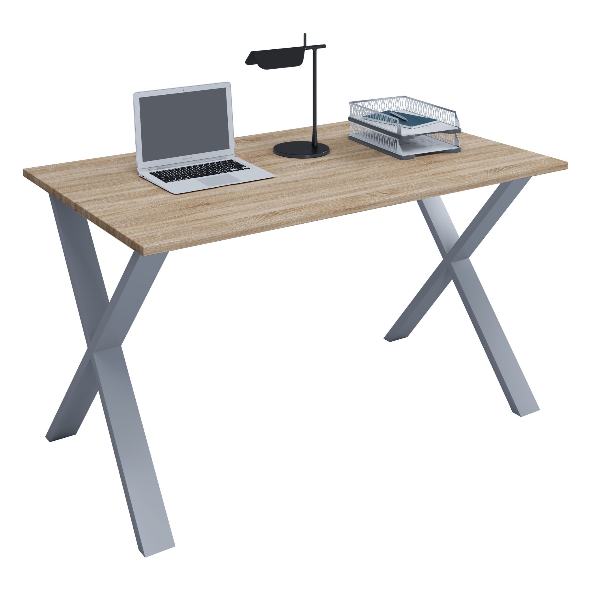 VCM Schreibtisch "Schreibtisch Bürotisch Computertisch 140x80 Lona X" 1 Stk. tlg.