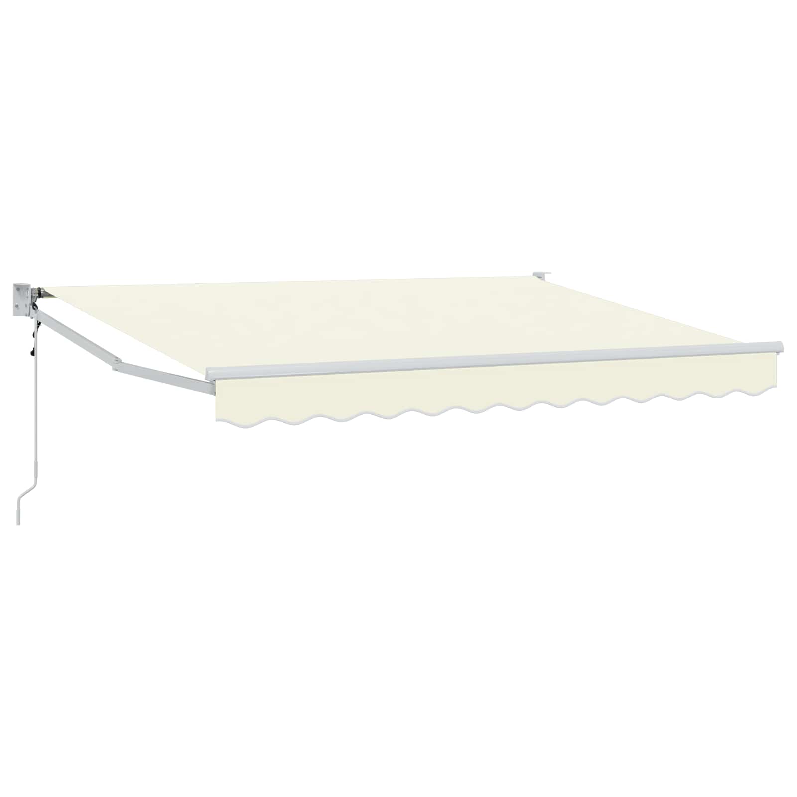 Retractable Awning Cream 3.5 X 2 M Polyester And Metal Vidaxl