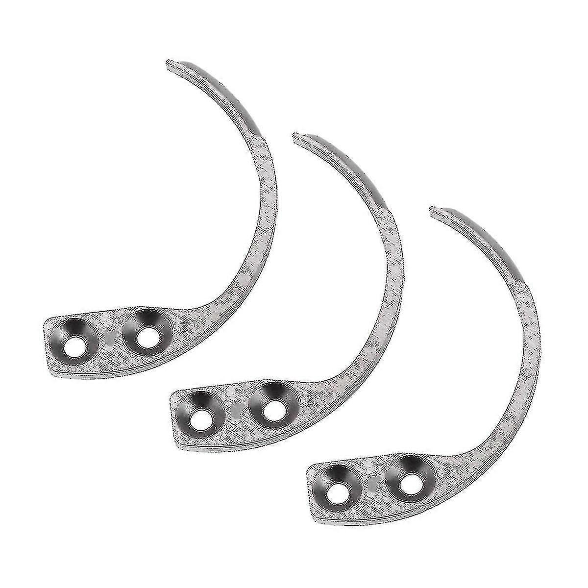 Crochets détacheurs d'étiquettes de sécurité magnétiques en acier inoxydable, 5 cm, lot de 3