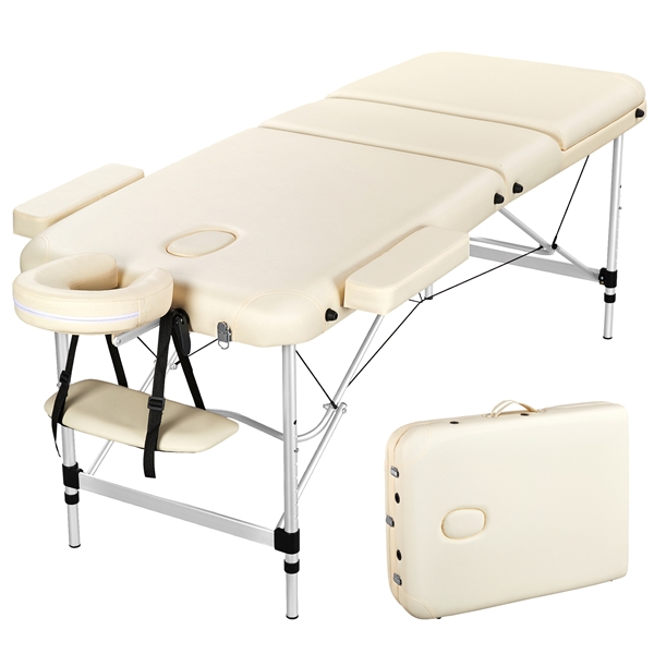 Table De Massage Pliante Professionnelle 70 X 213 Cm 3 Section Avec