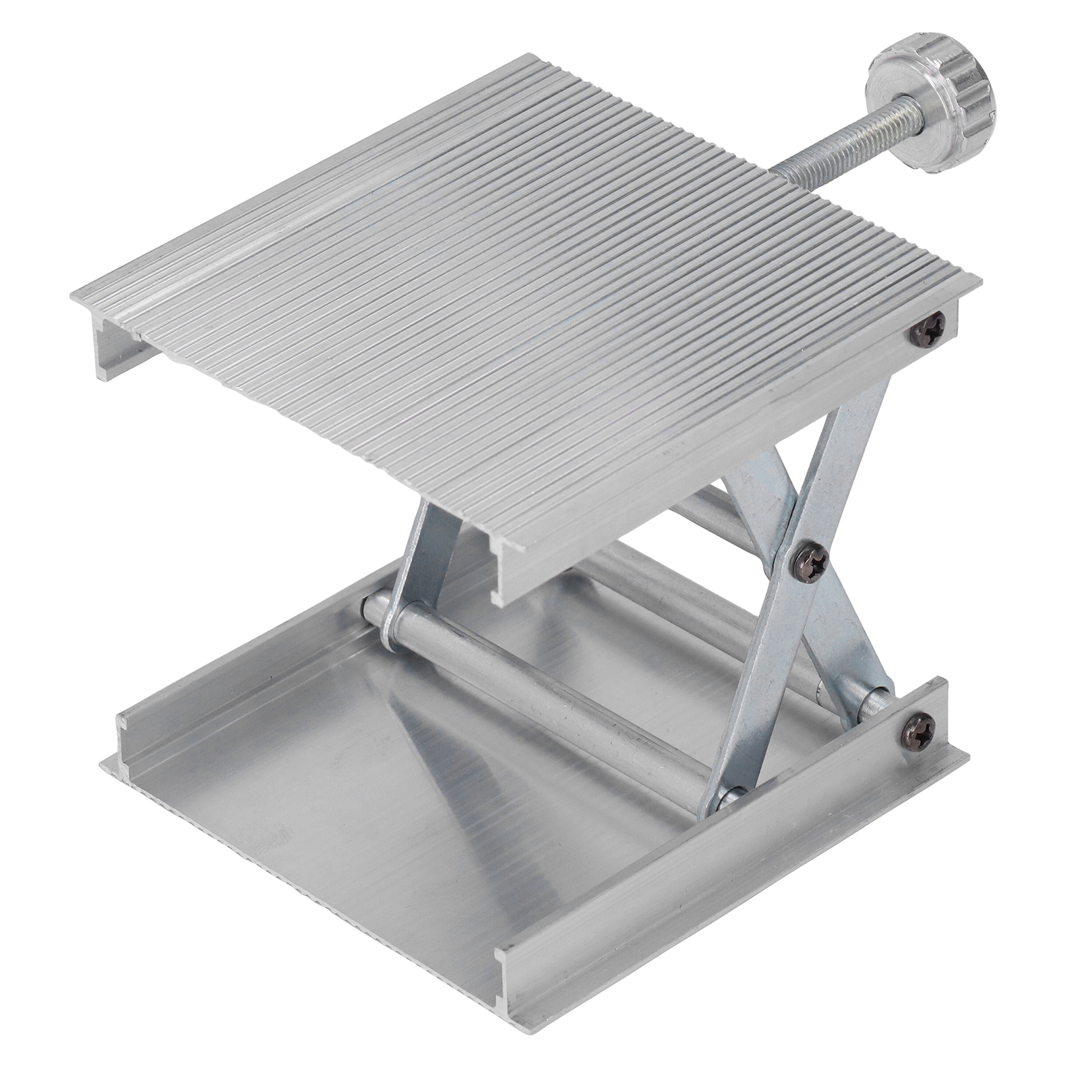 Plateforme de levage manuelle 90x90 mm en alliage d'aluminium, charge 30 kg, réglable en hauteur
