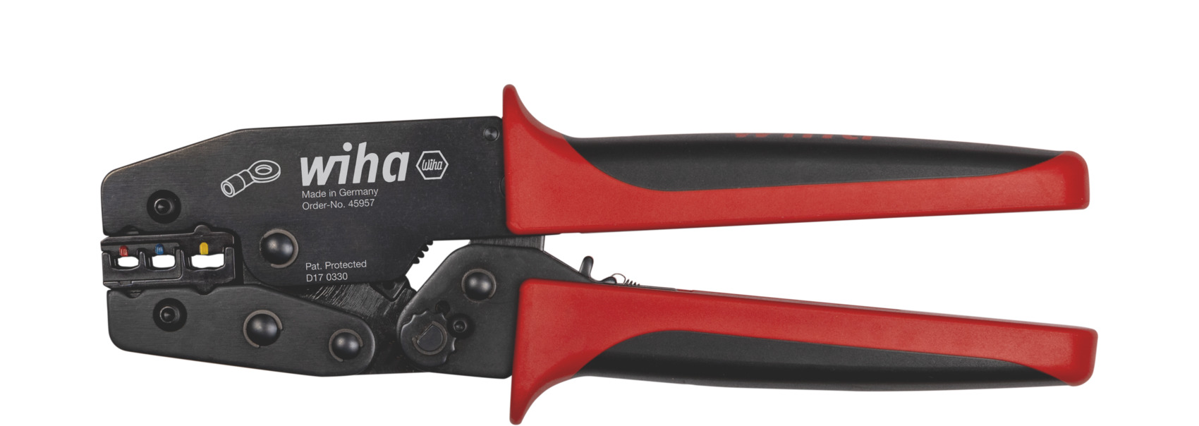 Wiha - Pinza Per Capicorda E Contatti Isolati 0,5 - 6,0 Mm² 220 Mm, 0,5 - 6 (45957)