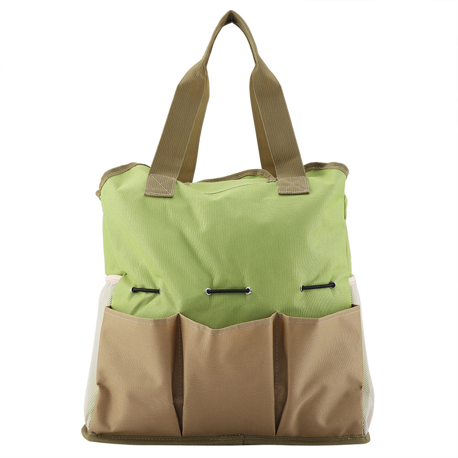 Sac de rangement pour outils de jardinage, toile imperméable, 5 poches extérieures et 2 poches intérieures