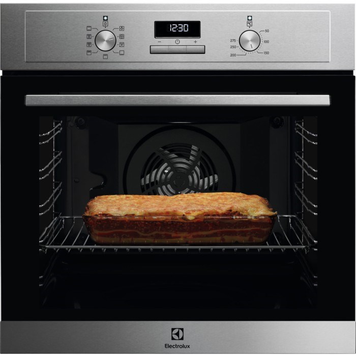 Electrolux EOF3H40X Einbaubackofen 72 l, Klasse A, Schwarz/Edelstahl - Bild 2