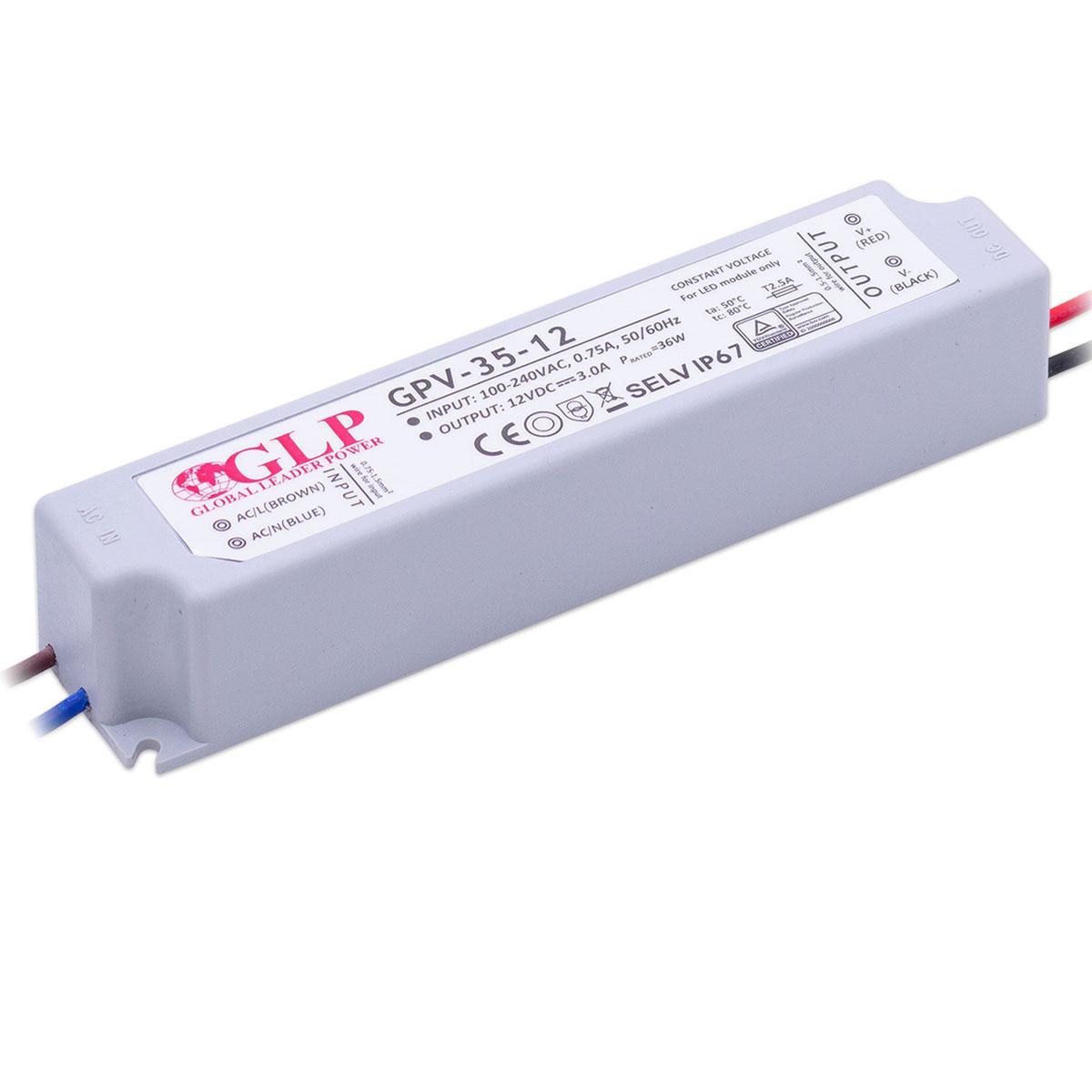 Barcelona Led Glp Gpv-35-12 Led Netzteil 35W 12V 3A Ip67 Schaltnetzteil Cv