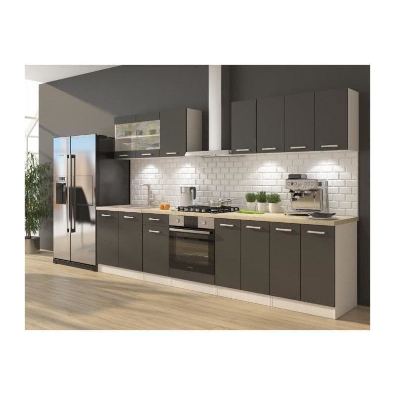 Ultra Cuisine Complete Avec Meuble Four Et Plan De Travail Inclus L 300