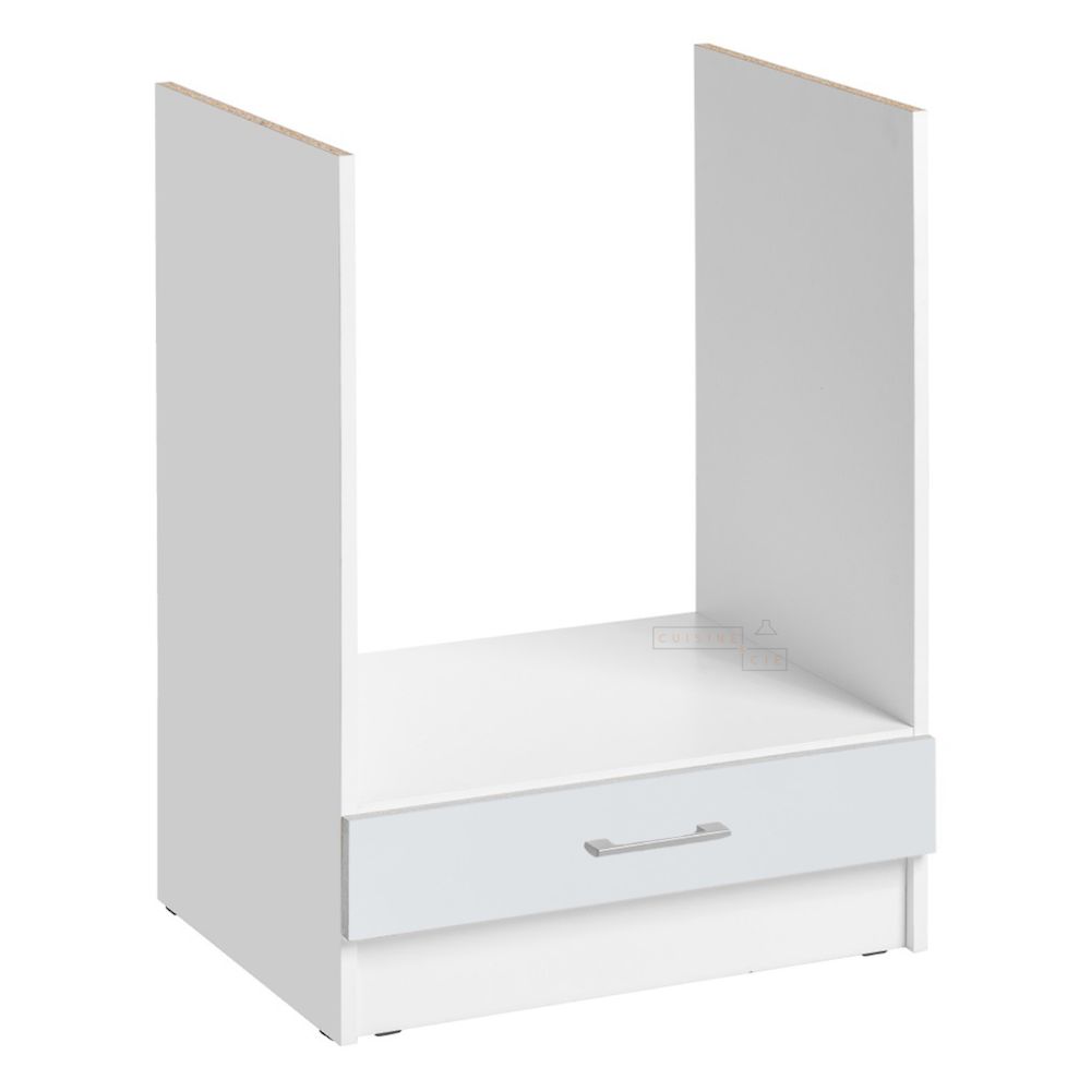 Meuble Pour Four Encastrable Eco Blanc Brillant L 60 Cm
