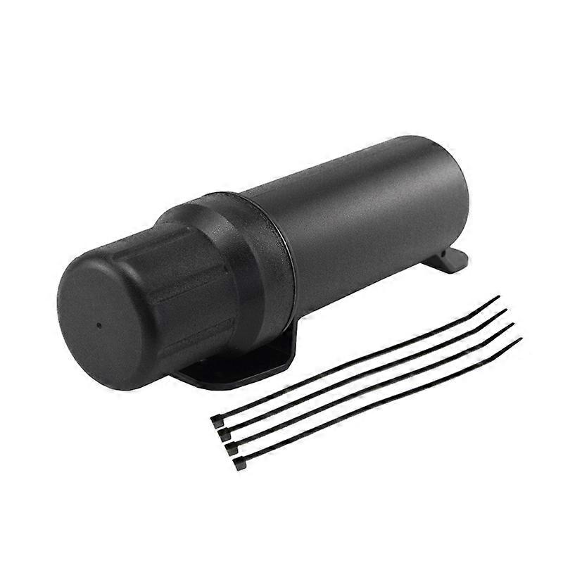 Boîte à outils étanche pour moto, plastique noir, fixation 270 mm, 4 attaches