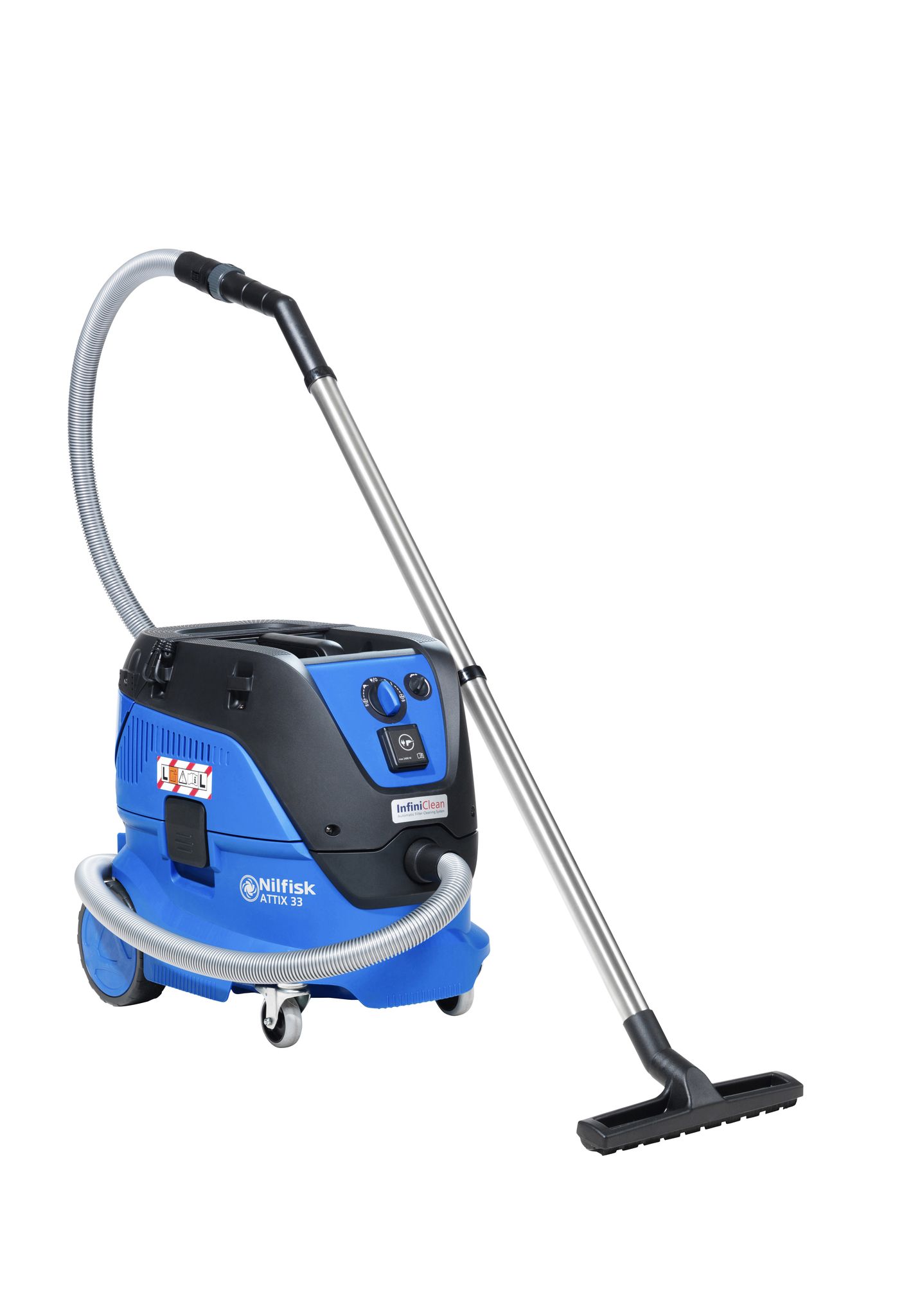 Nilfisk Nass-/Trockensauger ATTIX 33-2L IC (Industriesauger mit Einschaltautomatik, Softstart, Drehzahlregulierung, Behälter 30 l, Kabellänge 7,5 m, Luftmenge 4500 l/min) 107412103, Farbe - Bild 3
