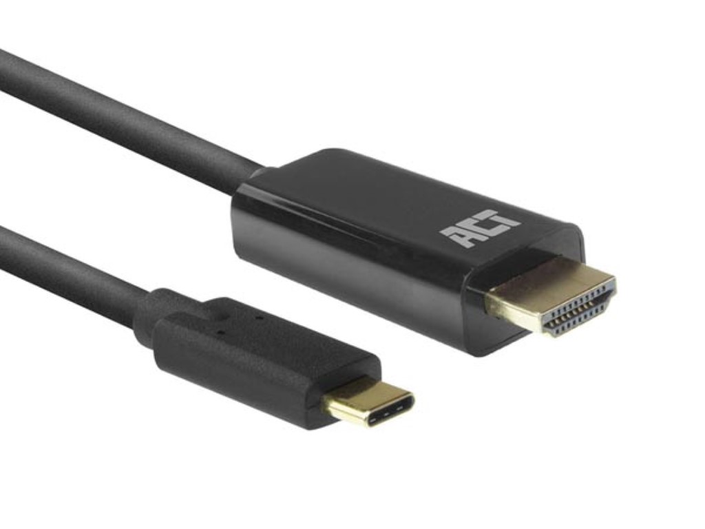ACT AC7315 Videokabel-Adapter 2 m USB Typ-C HDMI Typ A (Standard) Schwarz (AC7315) - Bild 4