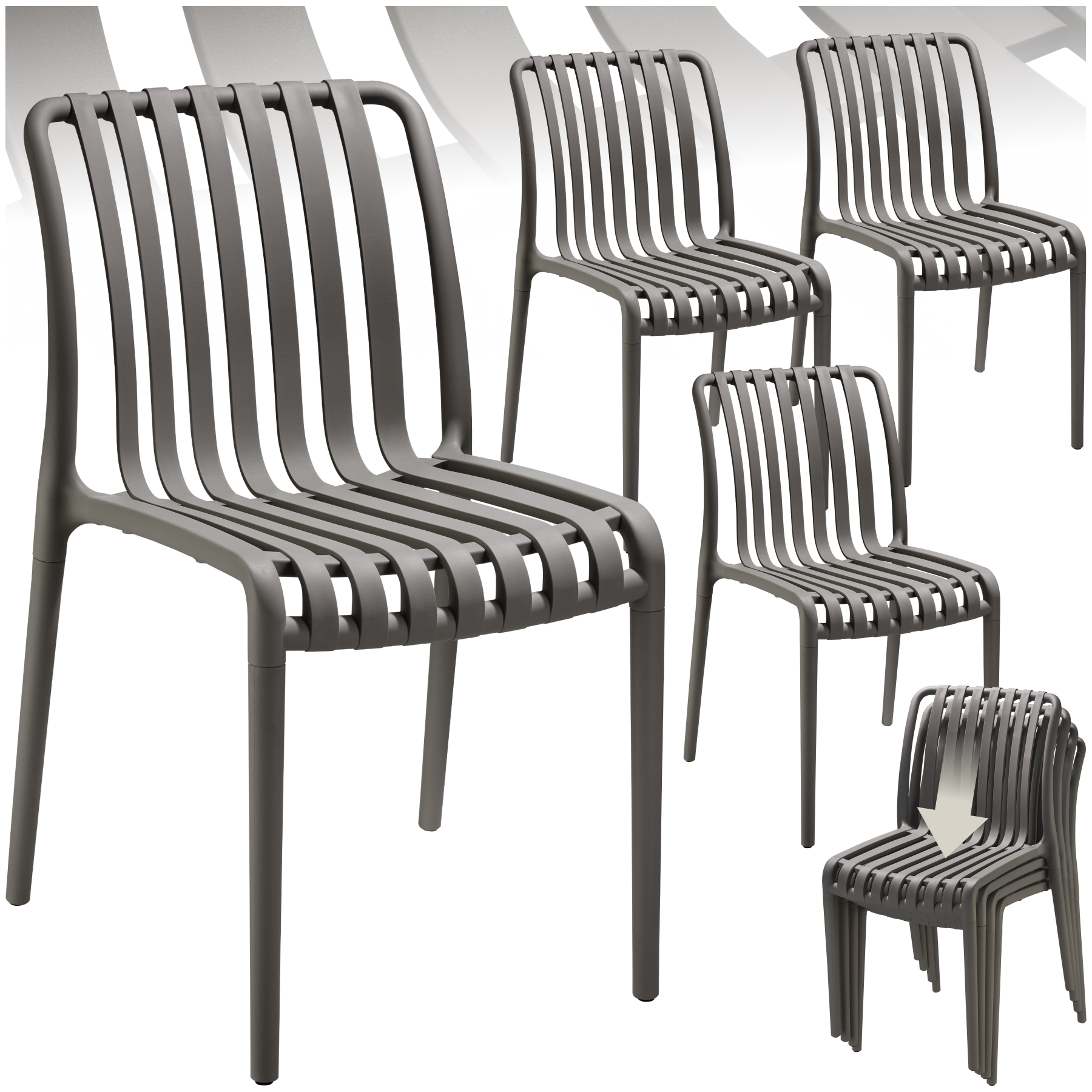 Chaises De Jardin Résistant Aux Intempéries Et Aux Uv Très Facile D'Entretien