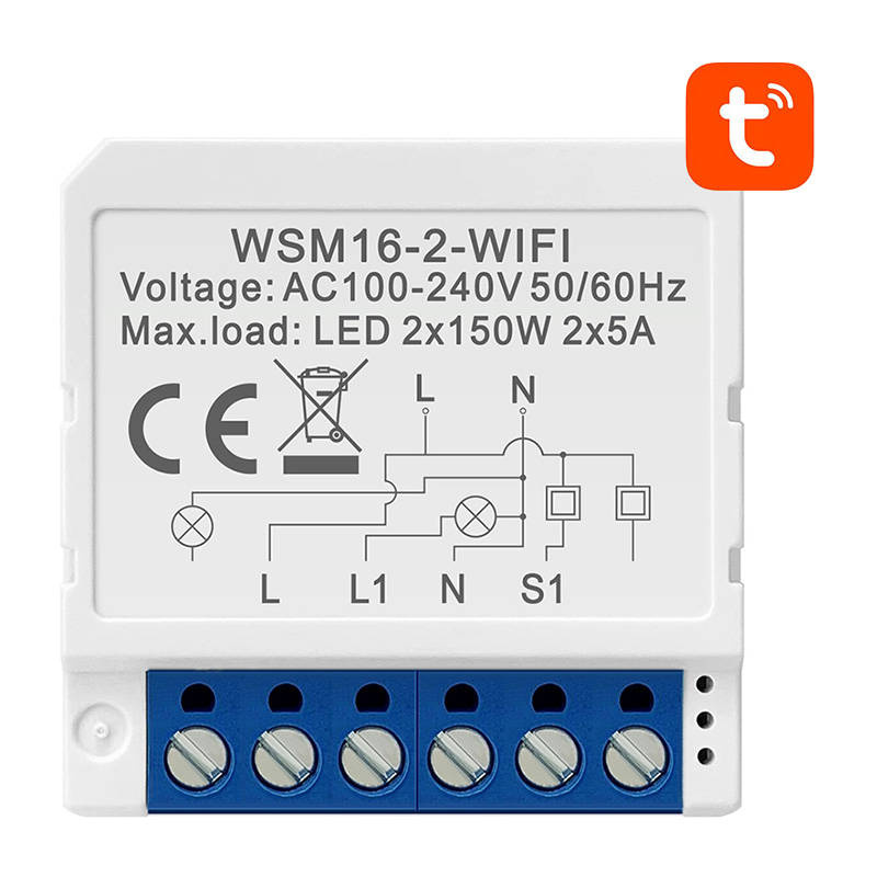 Avatto Weiss Aktor, Smart Switch Module Wifi Wsm16-W2 Tuya (Schaltaktor) - Bild 5