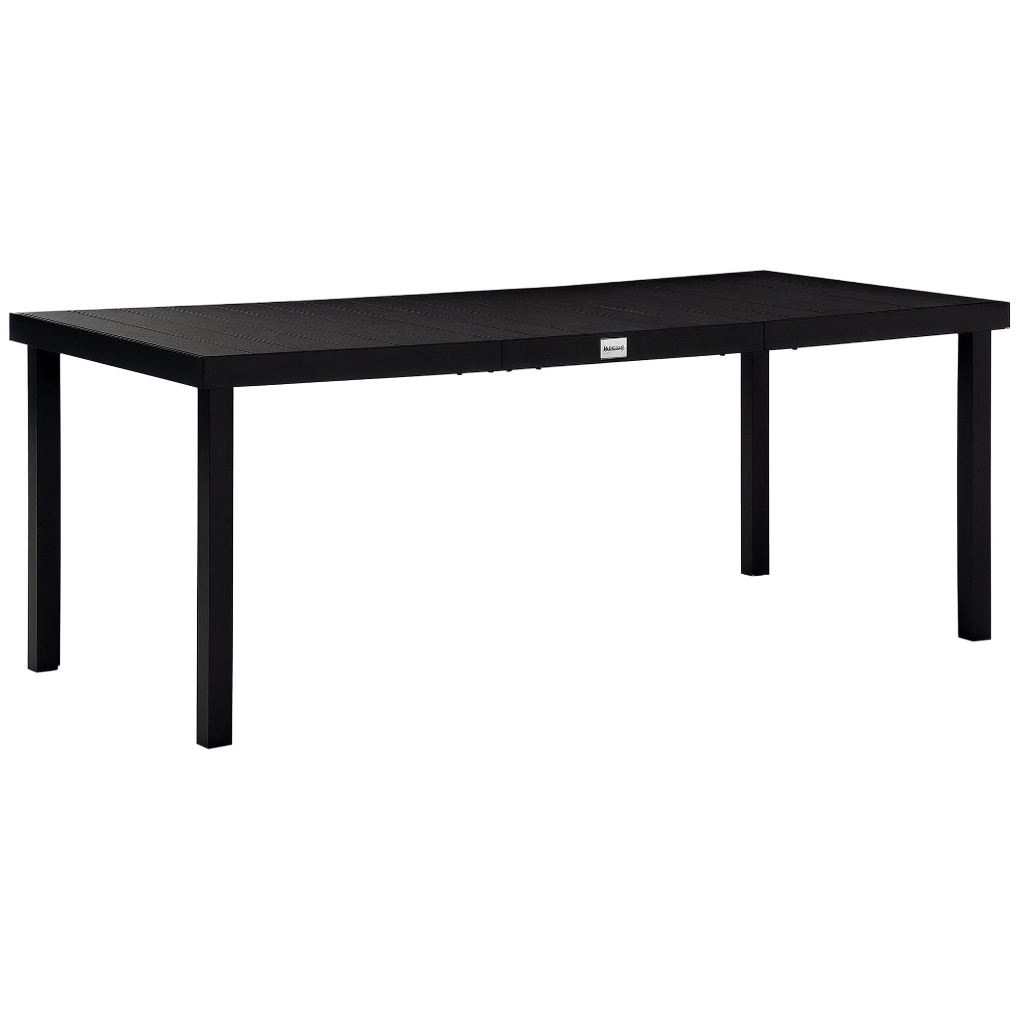 Outsunny – Table De Jardin Aluminium 190x90x74cm – Pour 8 Personnes – Plateau Aspect Bois – Cadre Léger Et Robuste – Patins Antidérapants Réglables