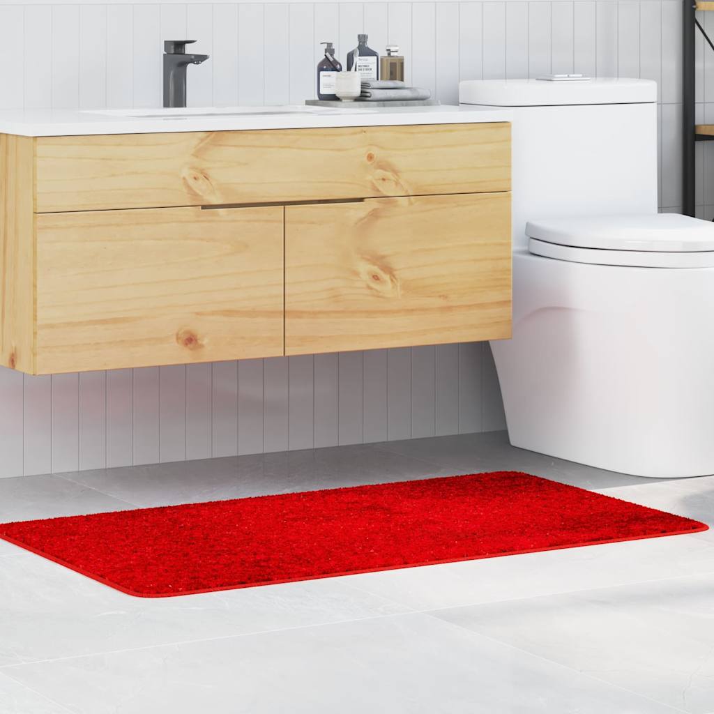 Anti-slip Bath Mat Red 70 X 120 Cm Pp Vidaxl