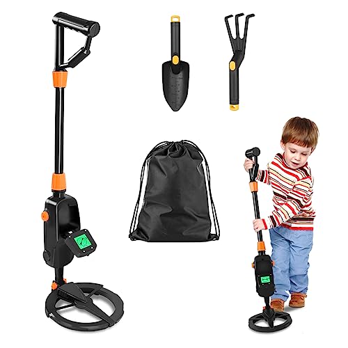 Metalldetektor Kinder Metalldetektoren Set Bis 13cm Tief Inkl. Schaufel & Fünfzahnegge & Tragetasche Metalldetektor Metallsuchgerät Mit Lcd-display
