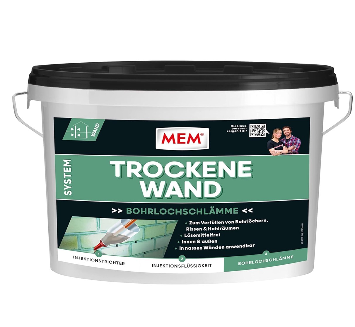 Mem - System Trockene Wand Bohrlochschlämme, 2,5 Kg