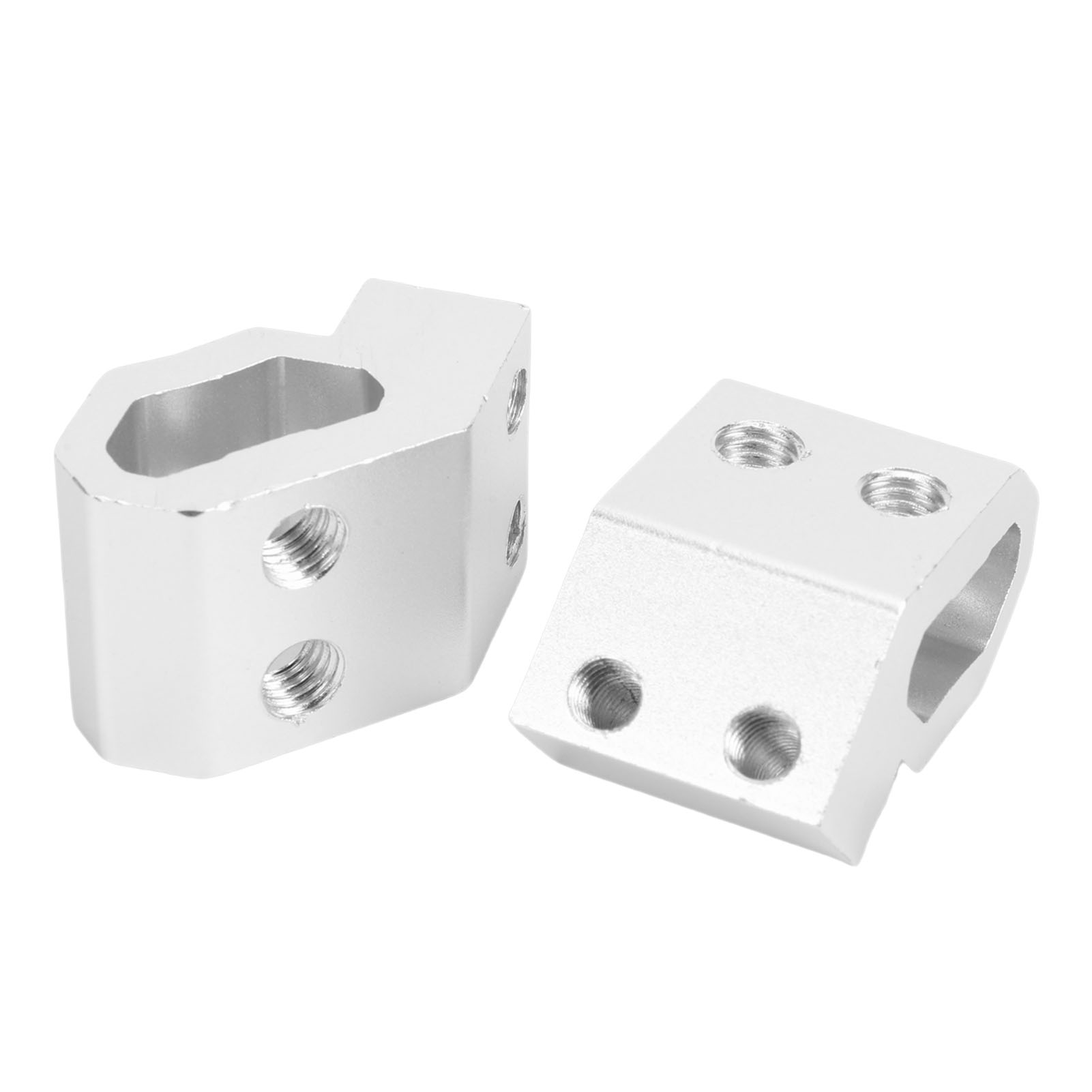 Support de boîte à outils sur rail, trous filetés M8, fixation par boulons hexagonaux 13 mm, argenté