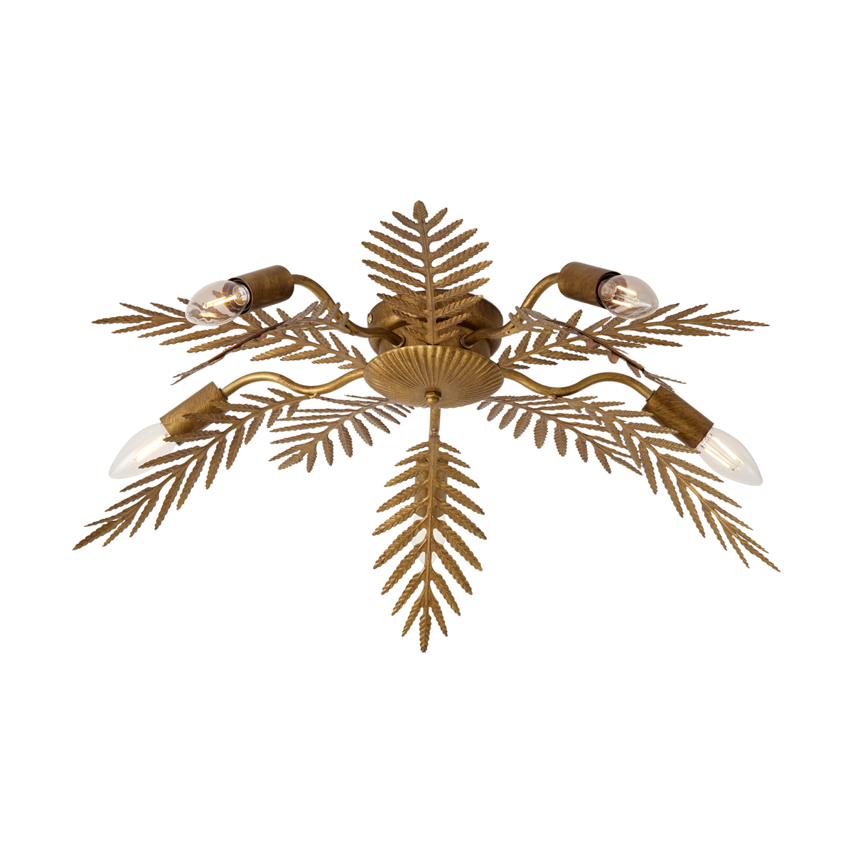 Qazqa Vintage Deckenleuchte 5-flammig Gold - Botanica