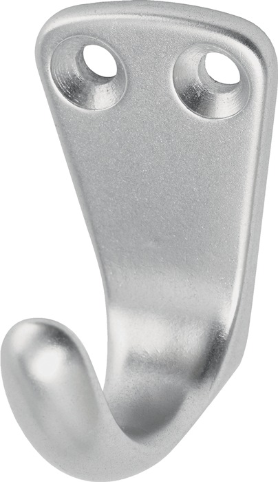 Hermeta Handtuchhaken 0553 1 Hak.h.37mm Alu.silberf.elox.a.33mm 0553-01E - Image 3