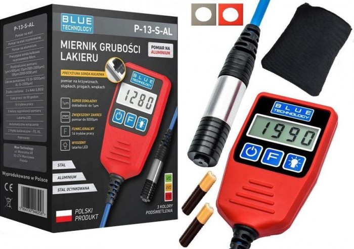 Für BLUE TECHNOLOGY 0XP-13-S-AL Paint coat thickness measuring device 0-3000 µm - Bild 4