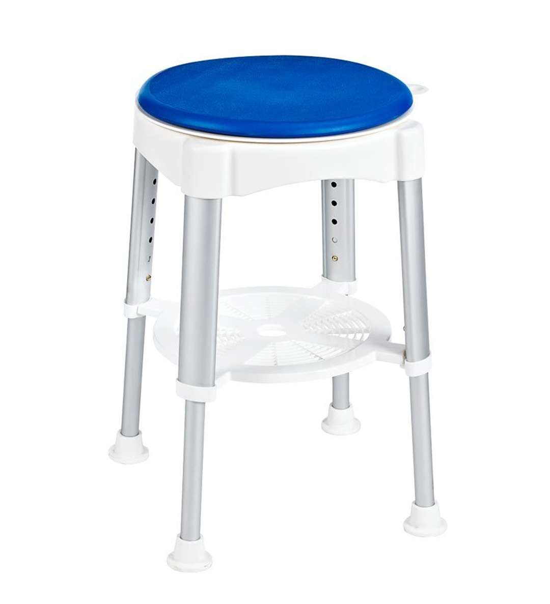 Ridder Sgabello da bagno regolabile in altezza con sedile girevole bia