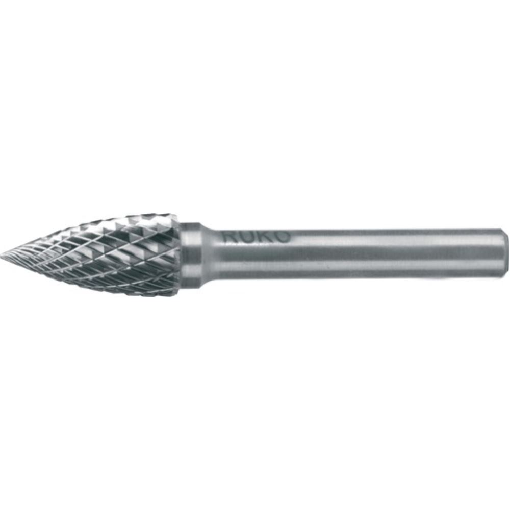 RUKO 116025 Tungsten Carbide Rotary Burr Shape G Tree (SPG) Ø6mm