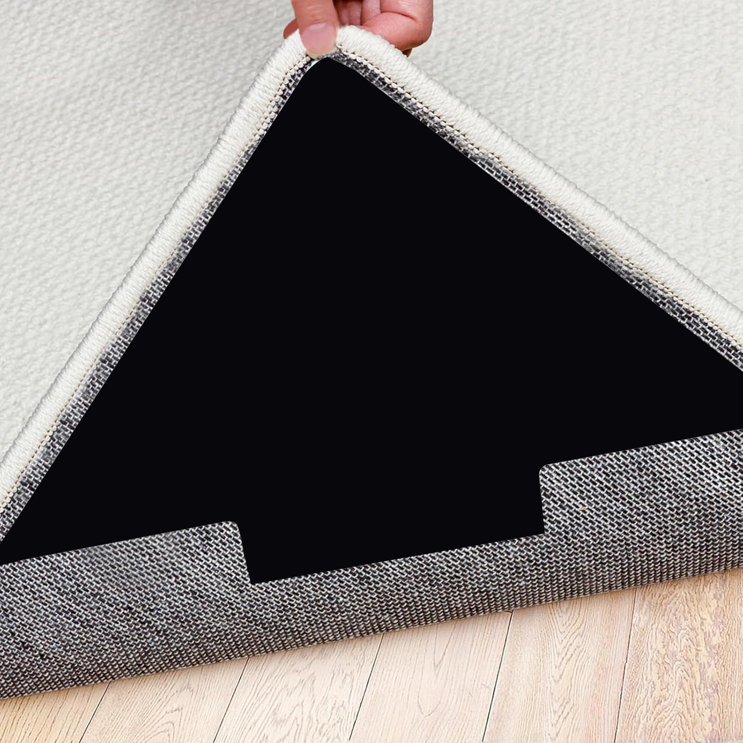 Tapis antidérapant en gel PU réutilisable et lavable, pour parquet, carrelage et moquette, lot de 8