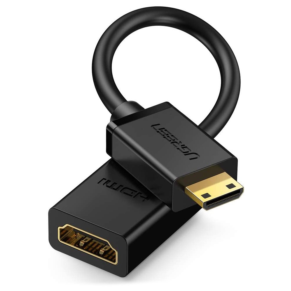 Ugreen Schwarz Hdmi-Buchse Auf Mini-Hdmi-Stecker 4K 60Hz Hec Arc 22Cm Es Adapterkabel