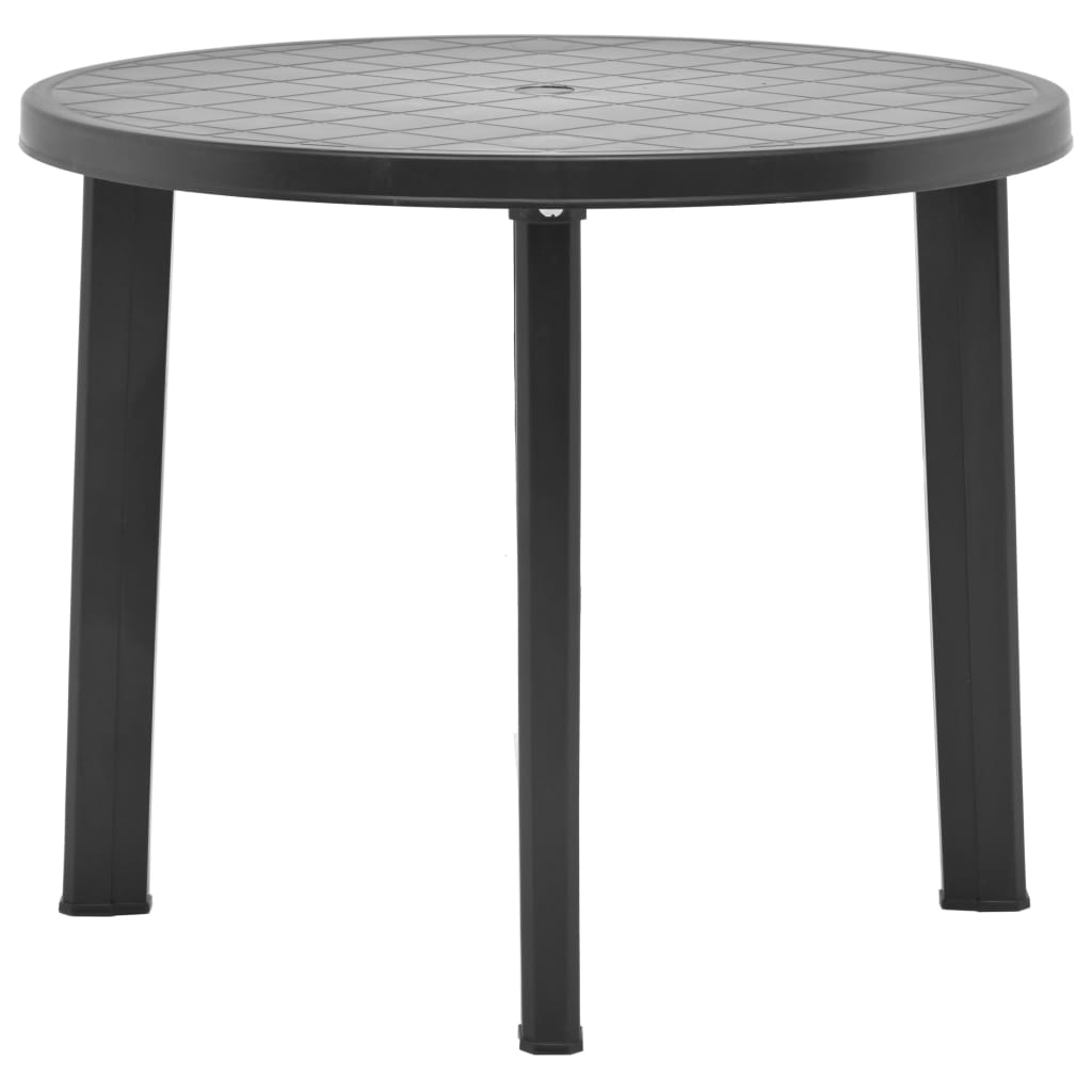 Vidaxl - Table De Jardin Anthracite 89 Cm Plastique