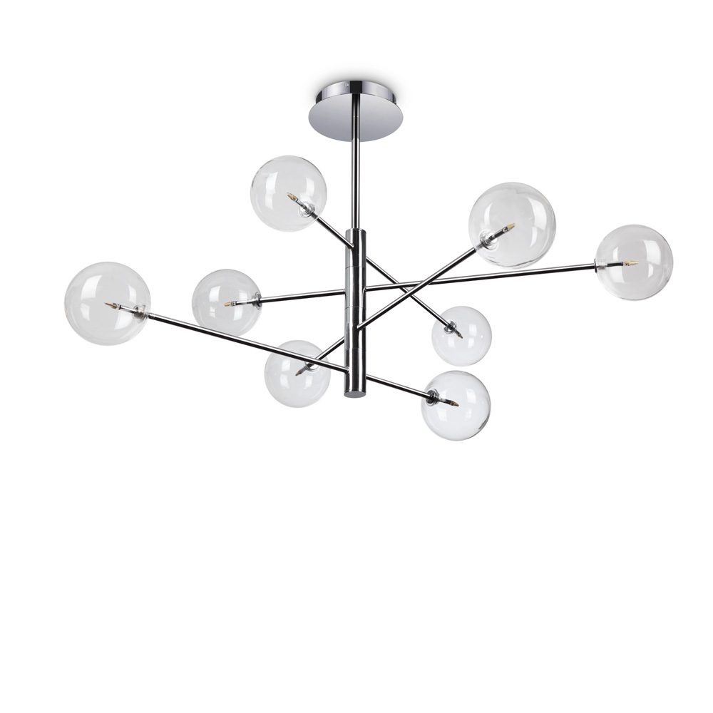 Ideal Lux Lampada A Sospensione Equinoxe Sp8 Cromo