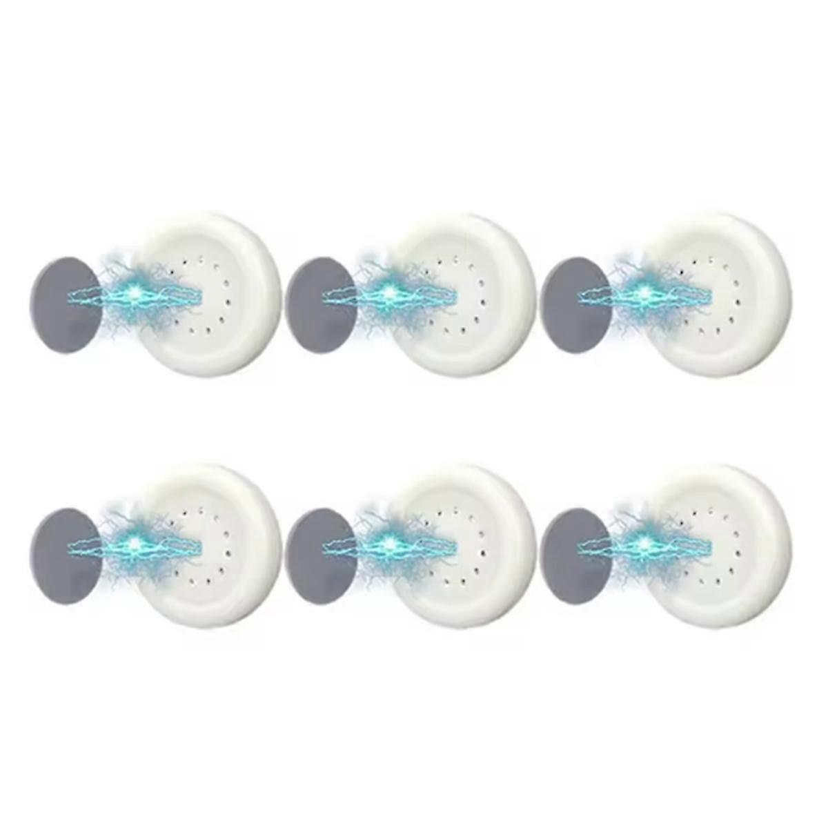 Support magnétique mural pour télécommande, fixation sans perçage ni outil, blanc, lot de 6