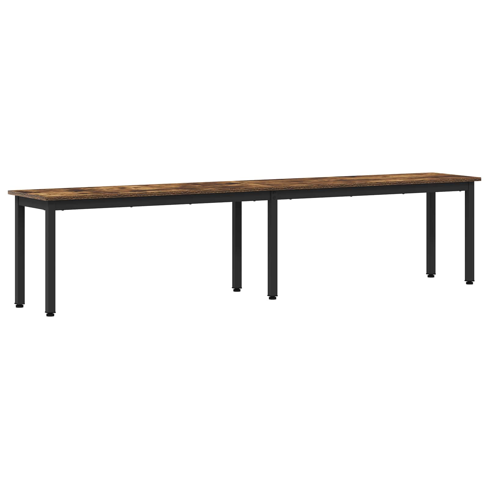 Bench Smoke Oak 200 X 35 X 45 Cm Engineered Wood Vidaxl