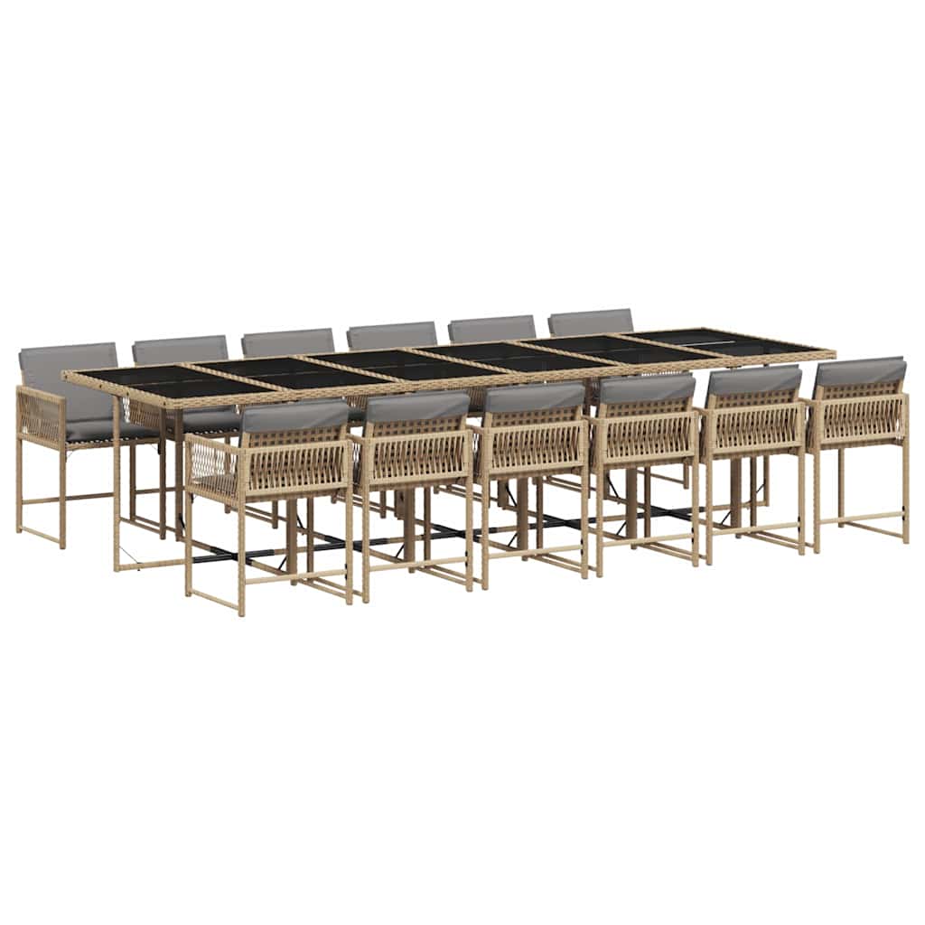 Garden Dining Set Mix Beige Vidaxl